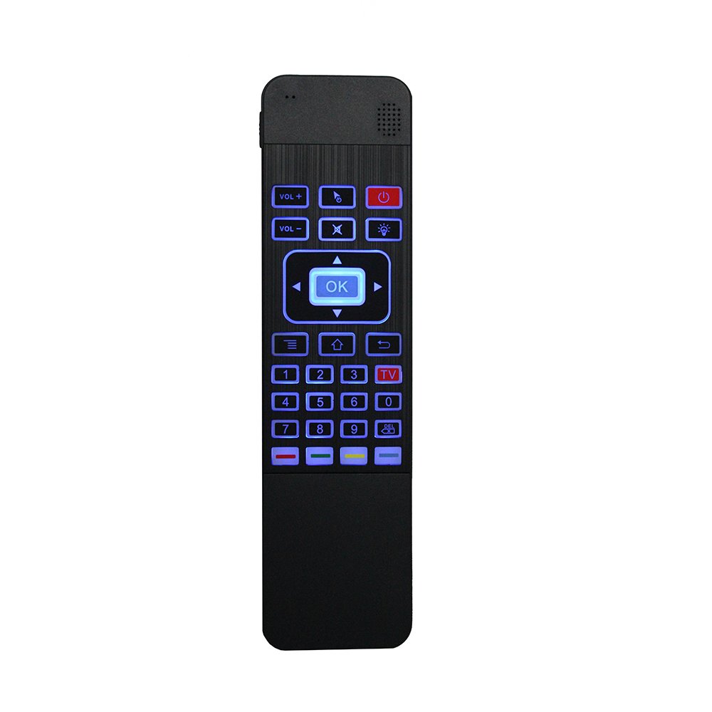 2.4G Wireless T3-C Air Mouse Mini Keyboard Control for Android TV Box Black Color Receiver