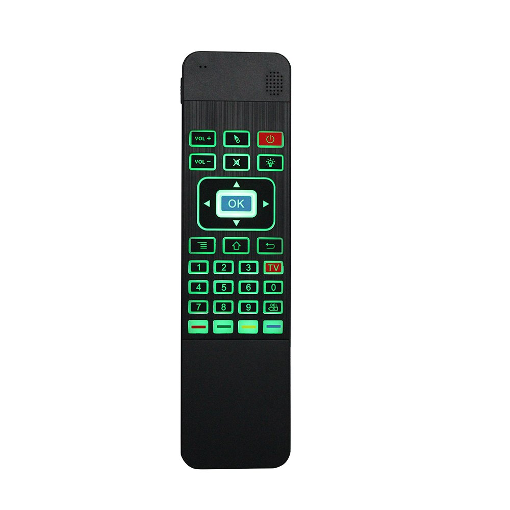 2.4G Wireless T3-C Air Mouse Mini Keyboard Control for Android TV Box Black Color Receiver