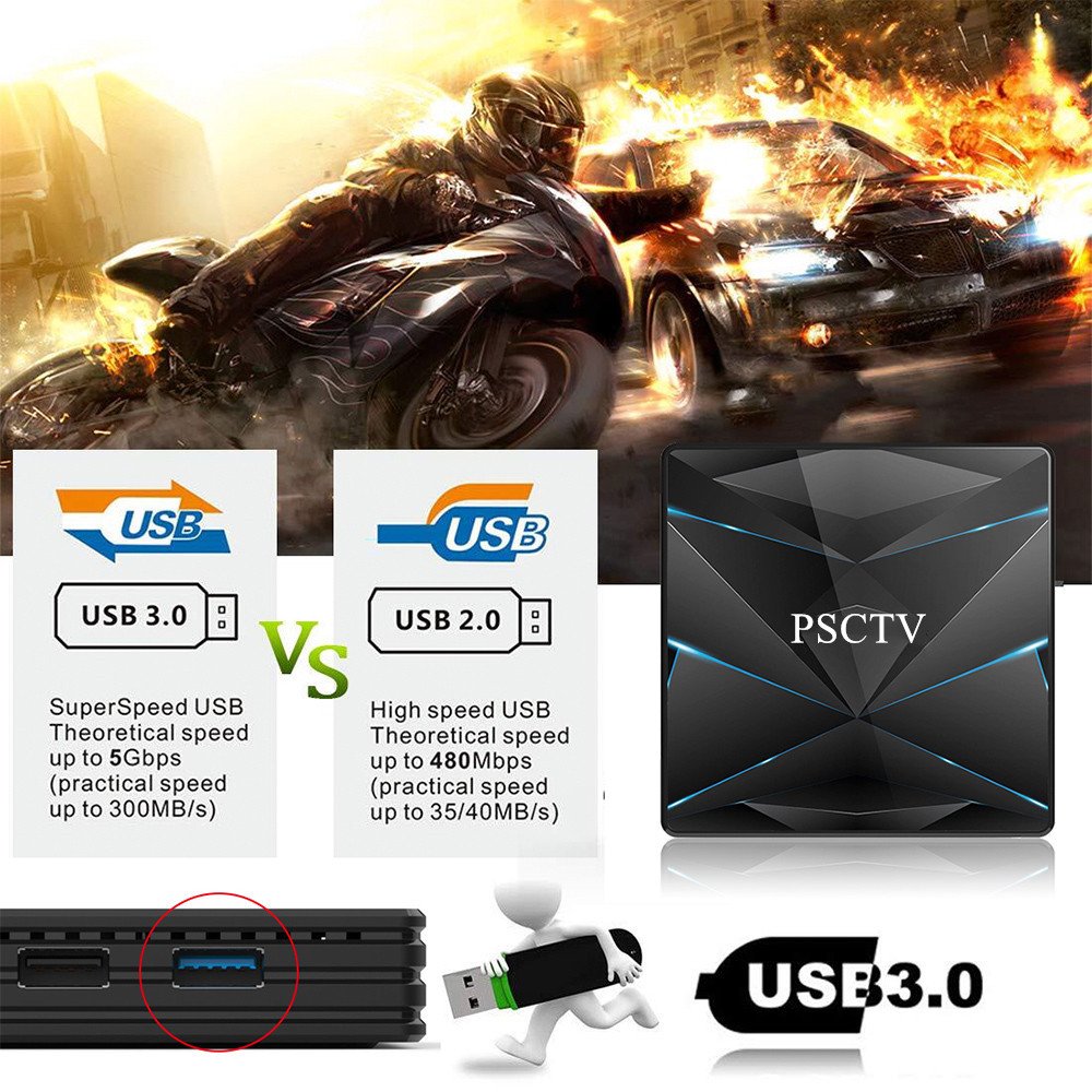 New Leadcool PSCTV Android 9.0 Set Top Box RK3528 CPU Smart TV Box 5.8G WiFi 4K UHD Screen