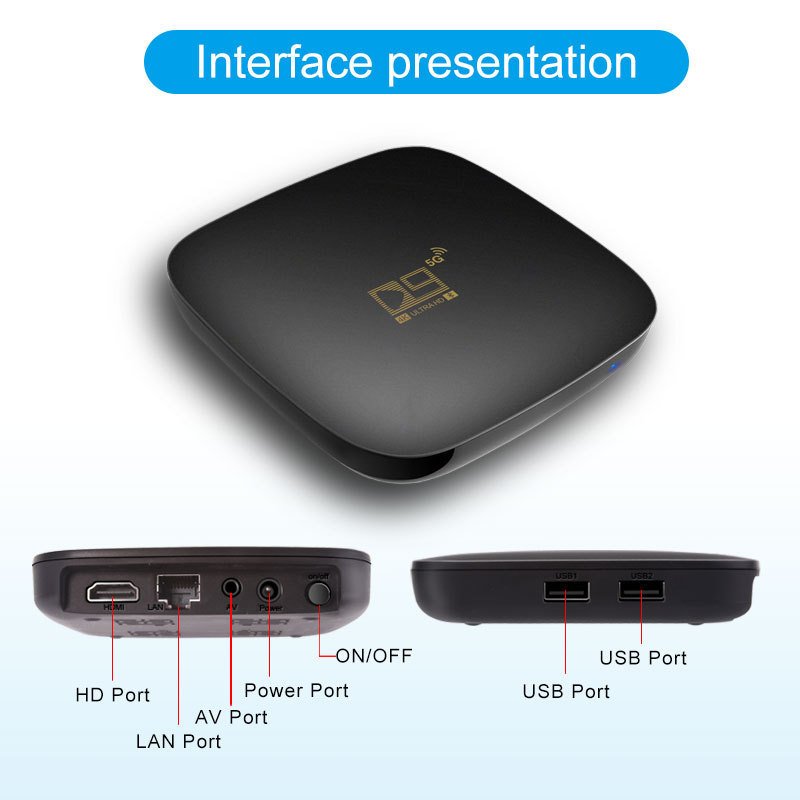 Hot Sale Dual Band D9 Amlogic S905 Quad Core Android TV Box 1GB 8GB Strong 4K Smart IPTV Set Top Box