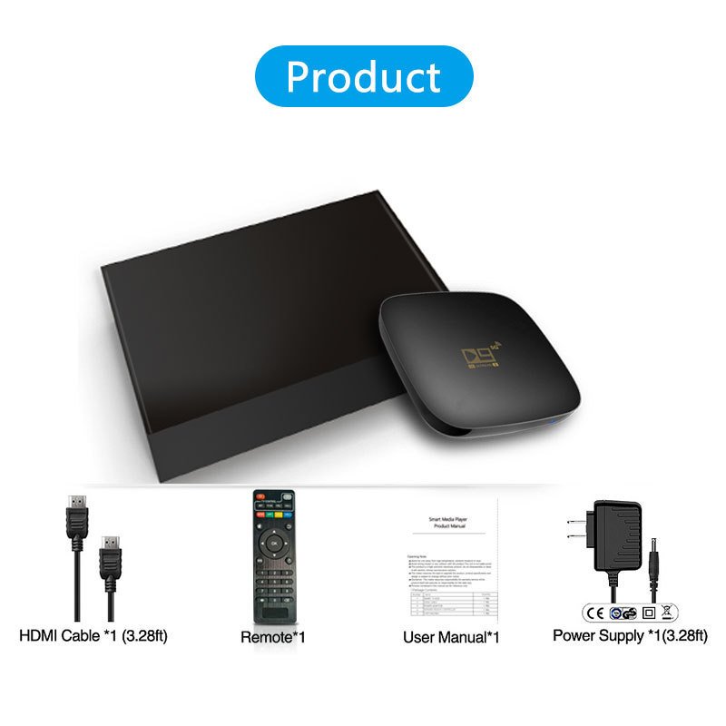 Hot Sale Dual Band D9 Amlogic S905 Quad Core Android TV Box 1GB 8GB Strong 4K Smart IPTV Set Top Box