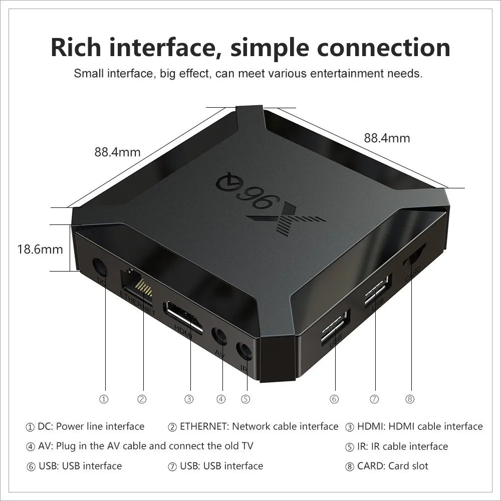 X96Q Tv Box Android 10.0 with factory price Quad Core 2.4G 4k Hd 1GB 8GB / 2GB 16GB smart tv android box Set Top Box