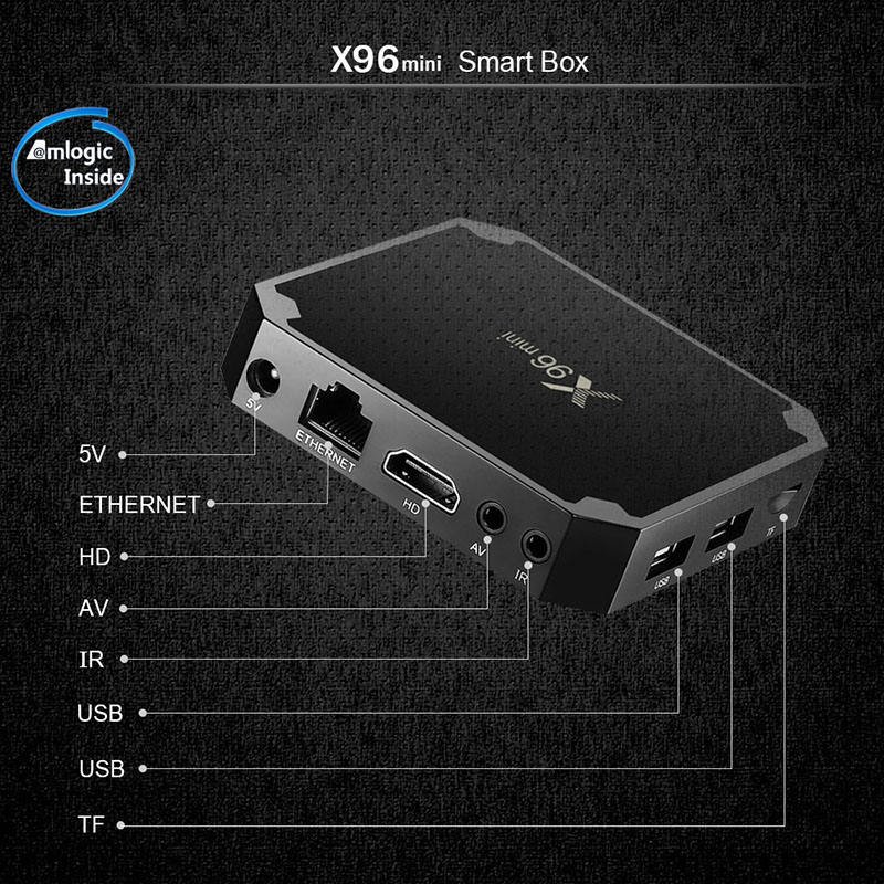 Factory whosale X96 mini 2gb 16gb Android TV Box android 9 tv box Quad core 4k tvbox S905W chipset set top box