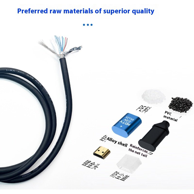 Wholesale hd/mi cable version 2.0 4K60hz tv set-top box monitor computer projection hd video cable