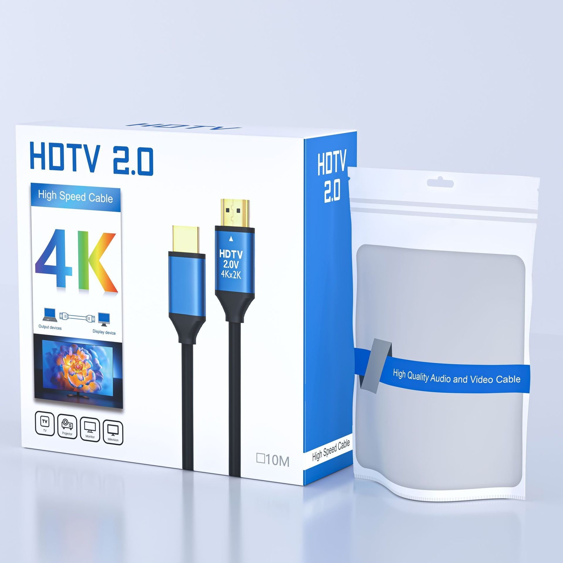 Wholesale hd/mi cable version 2.0 4K60hz tv set-top box monitor computer projection hd video cable