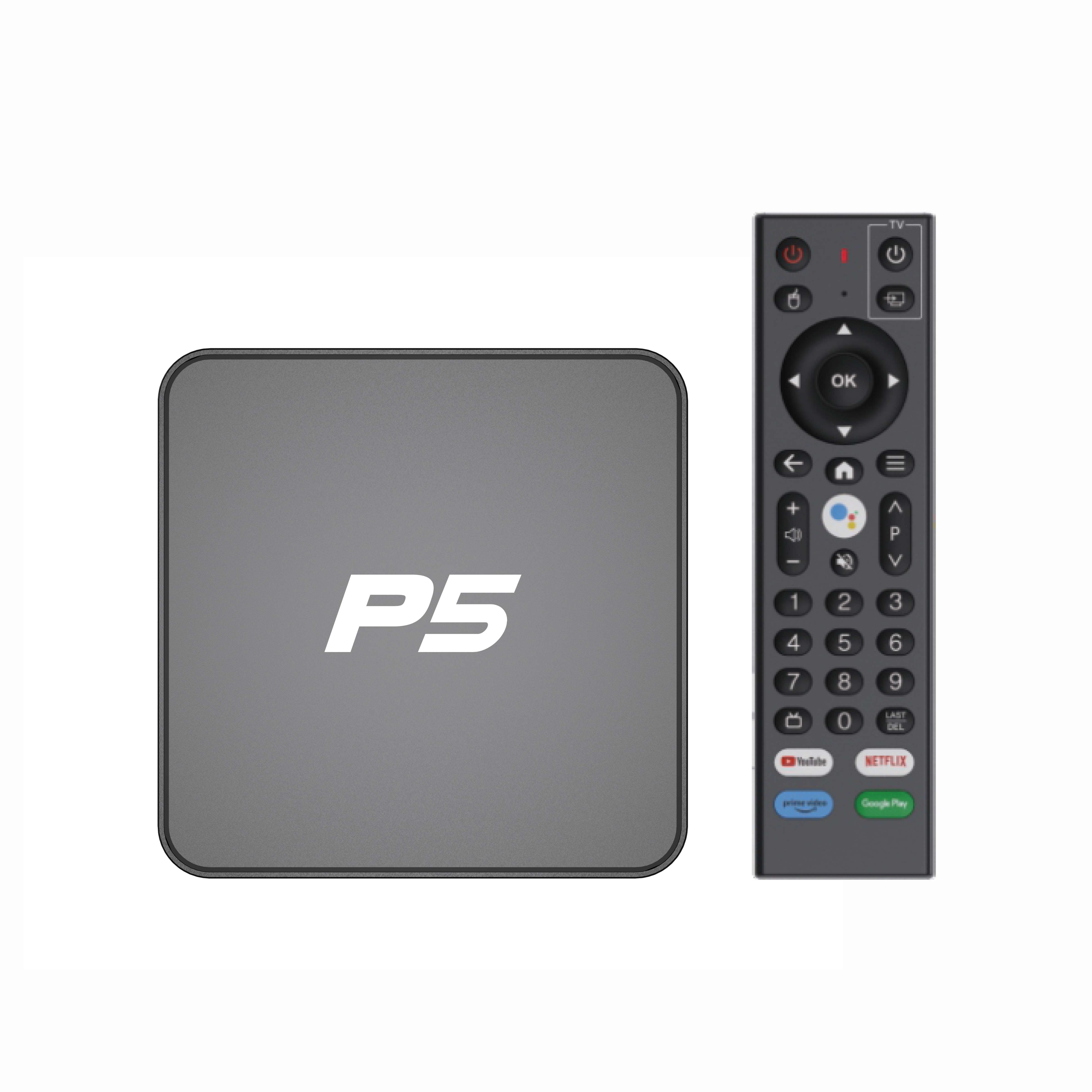 Wholesale smart box tv Android 10 P5 Wifi 6 2GB RAM 8GB ROM set top box z6 With Voice Remote In Stock
