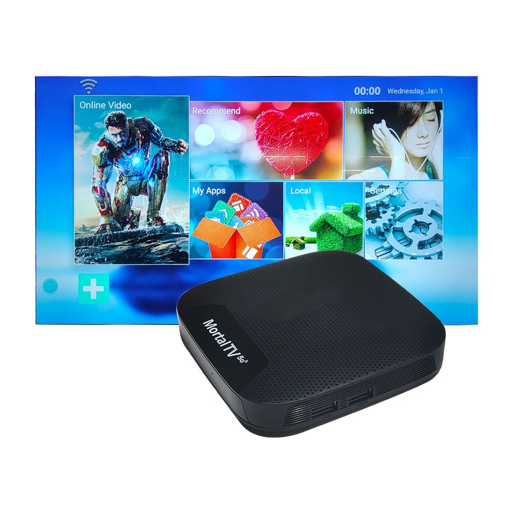 T4 smart android tv box 5G wifi BT5.0 Android 14 Amlogic 905L chipset 4K Video decoding set top box