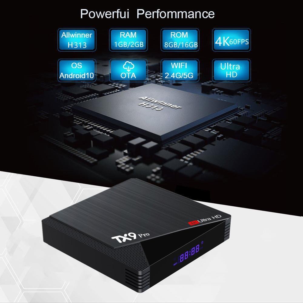 OEM ODM TX9 Pro Android 7.1 4k Set-Top Box 2.4G/5G WIFI RAM 3GB ROM 32GB Amlogic S912 100M BT4.1 Ott Tv Box