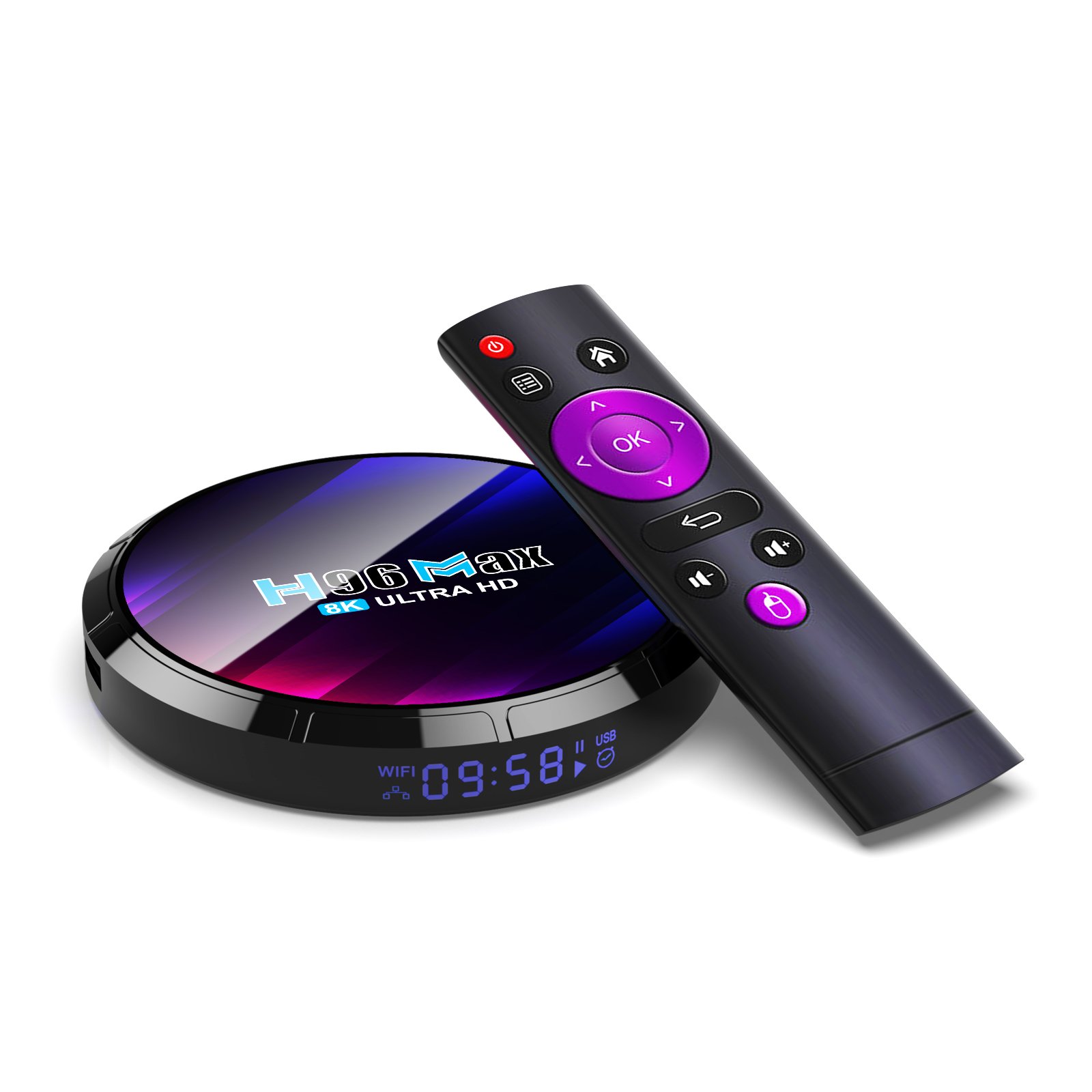 Smart TV box android 13.0 H96MAX RK3528 2.4/5G dual Wifi popular selling wifi Bt Media Player 8k Customize Logo