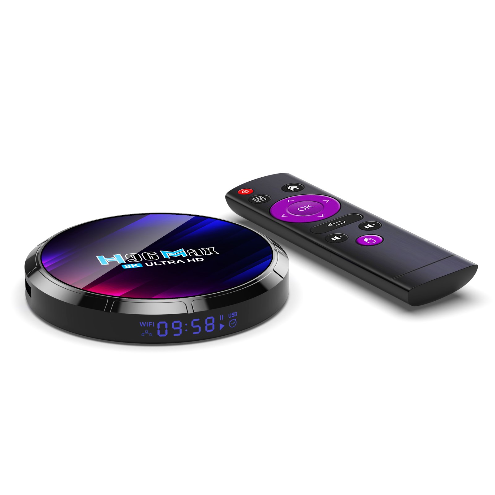 Smart TV box android 13.0 H96MAX RK3528 2.4/5G dual Wifi popular selling wifi Bt Media Player 8k Customize Logo