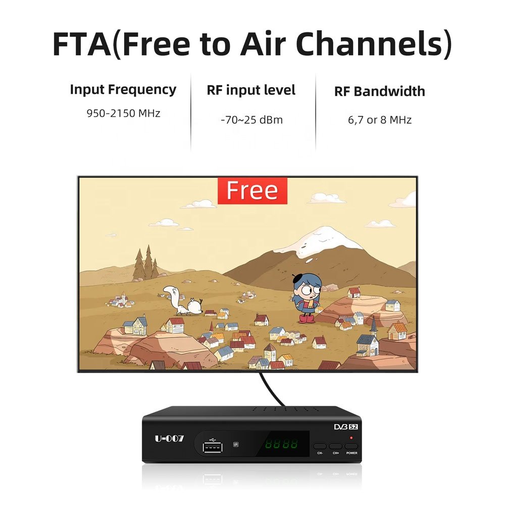 Sunplus 1506TV chipset free to air satellite tv receiver dvb-s2 set top box h.264 avc decoder full hd 1080p resolution
