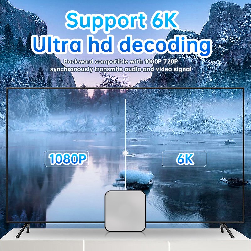 TDX Android 9.0/10.0/12.0 Smart Tv Box 6k OEM&ODM Quad Core H.265 ALLWINNER H618 Set-top Box
