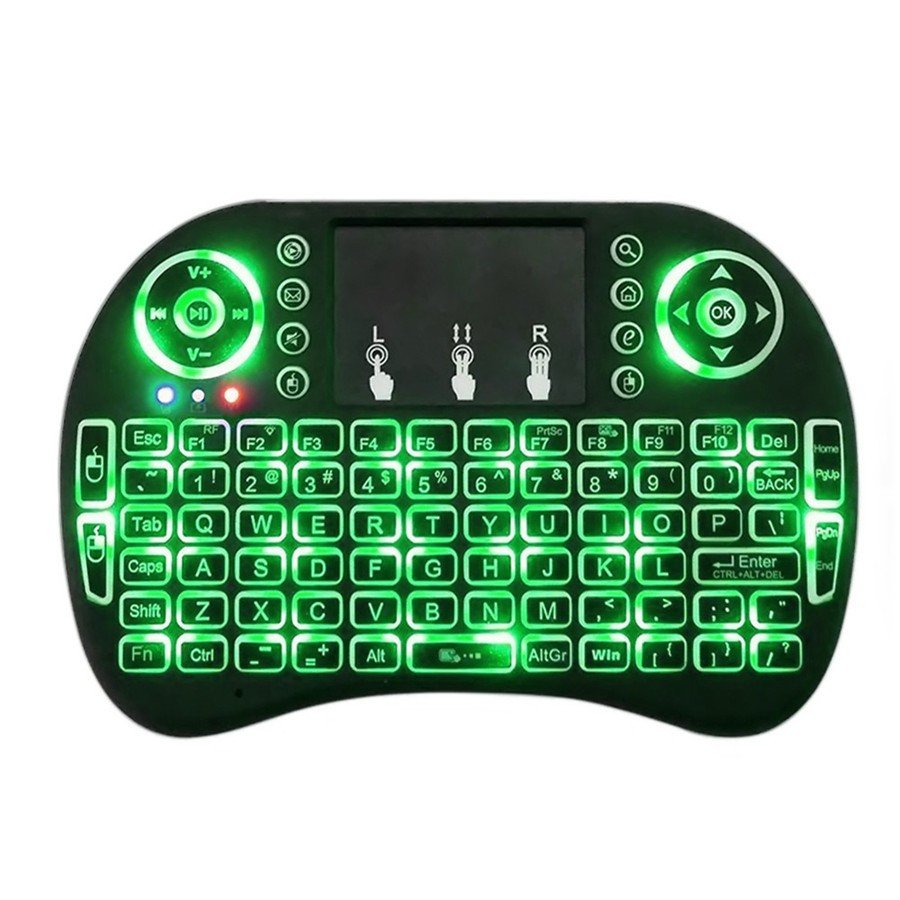 RGB Backlit i8 Air Mouse 2.4G Mini Wireless Keyboard Touchpad Remote Control for Android TV BOX set-top box