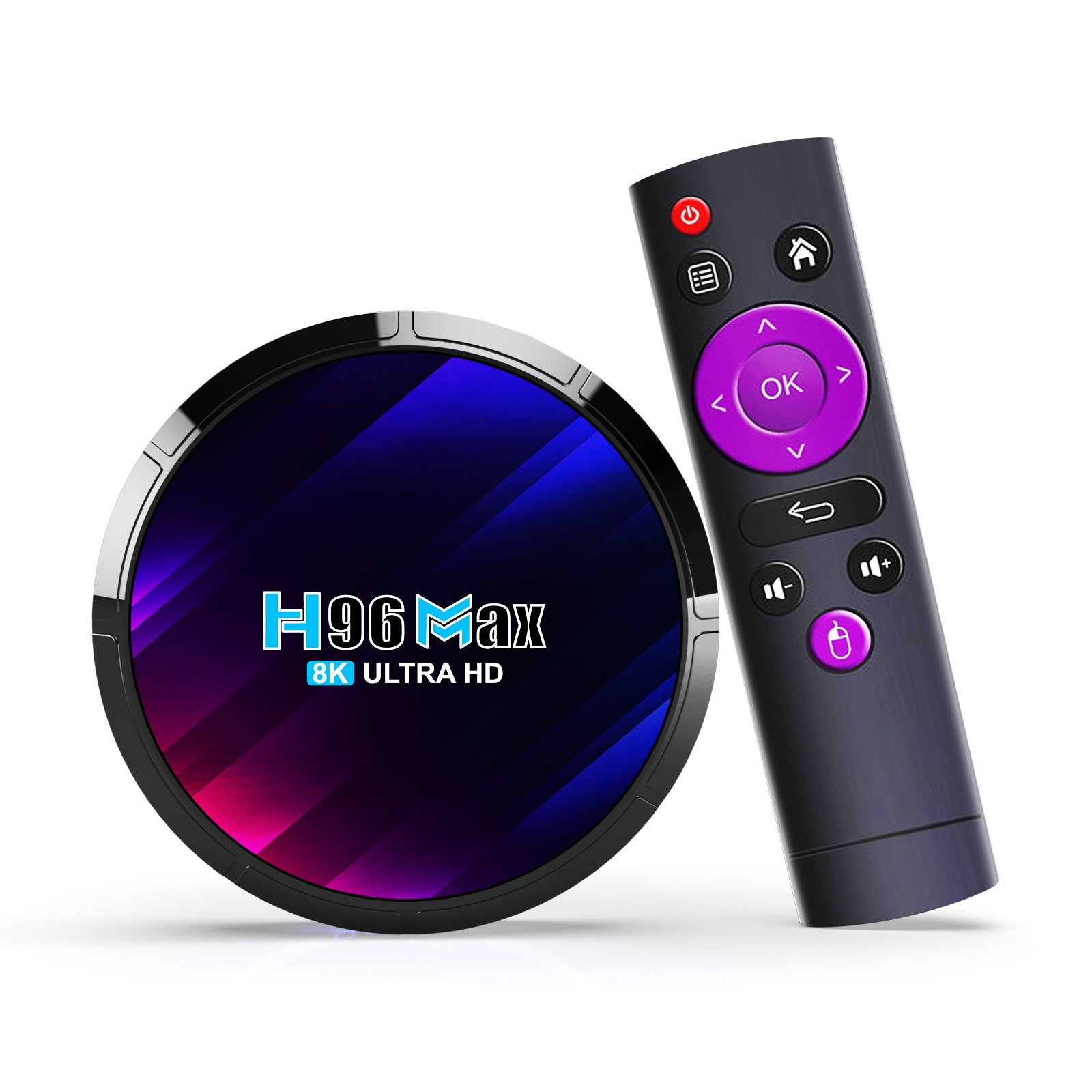 Factory 4k 8K satellite receiver 2G 16G 32G 64G Media Player Smart Tv Box Set-top Box For android 13 tv box H96 Max RK3528