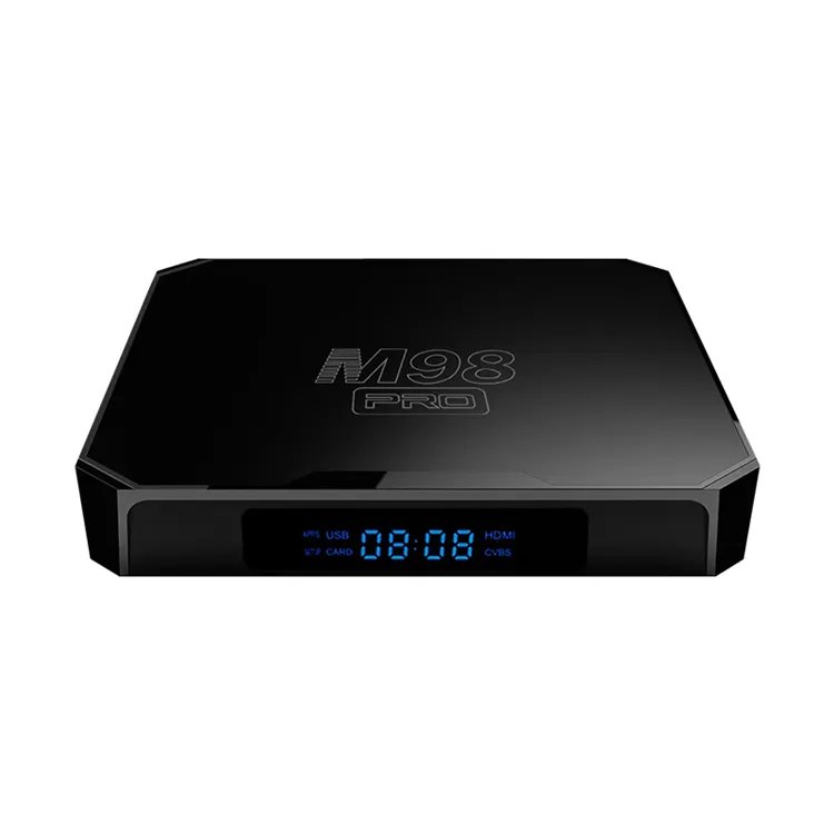QUNSHITECH M98 PRO Android TV 10 OS 4K 2.4/5.8G WiFi BT Voice Remote Contontrol Android 10 Set Top Tvbox Smart Android TV Box
