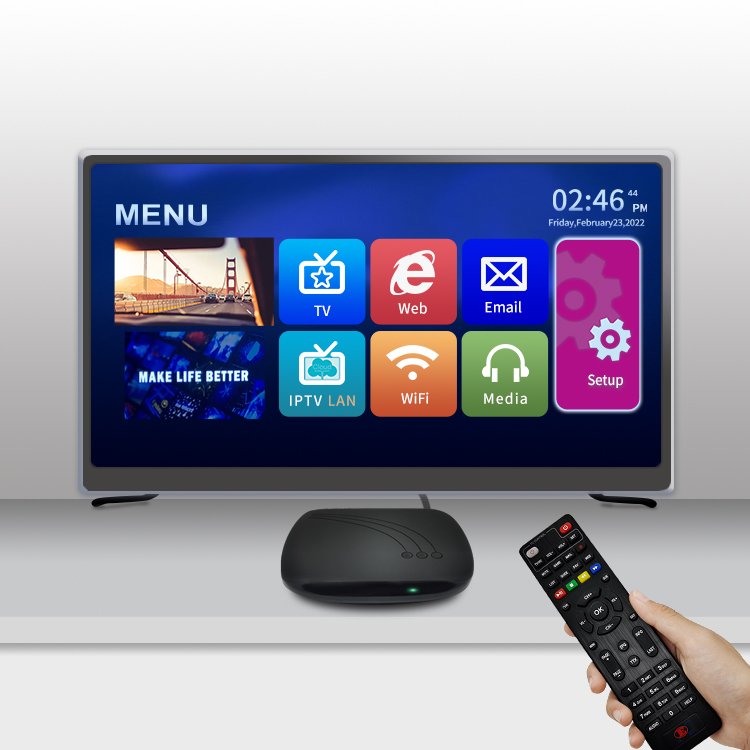 2023 Top Selling Best Price 16 32 64 128 256Qam Demodulation Digital Set Top Box Cable Hd Tv Box