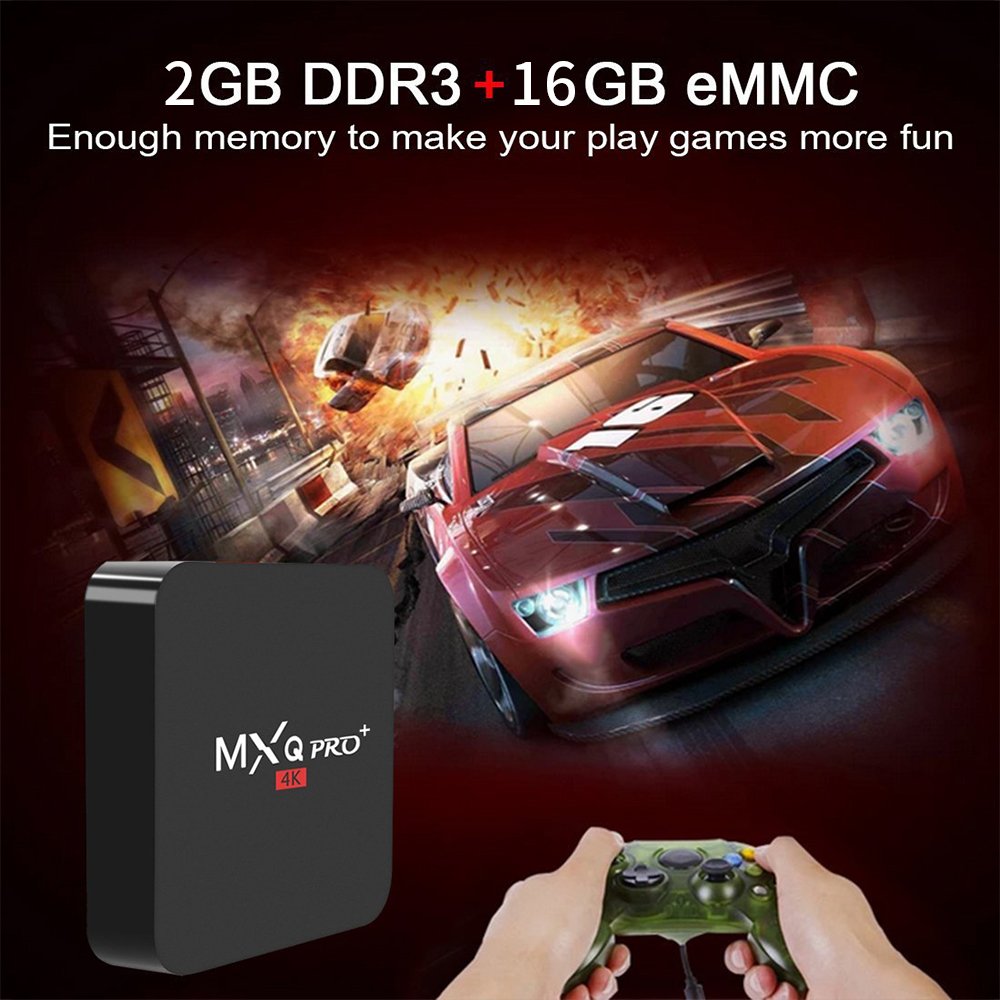 Popular MXQ PRO amlogic S905W 4 core 64bit android 7.1 free to air set top tv box hd H.265 4K