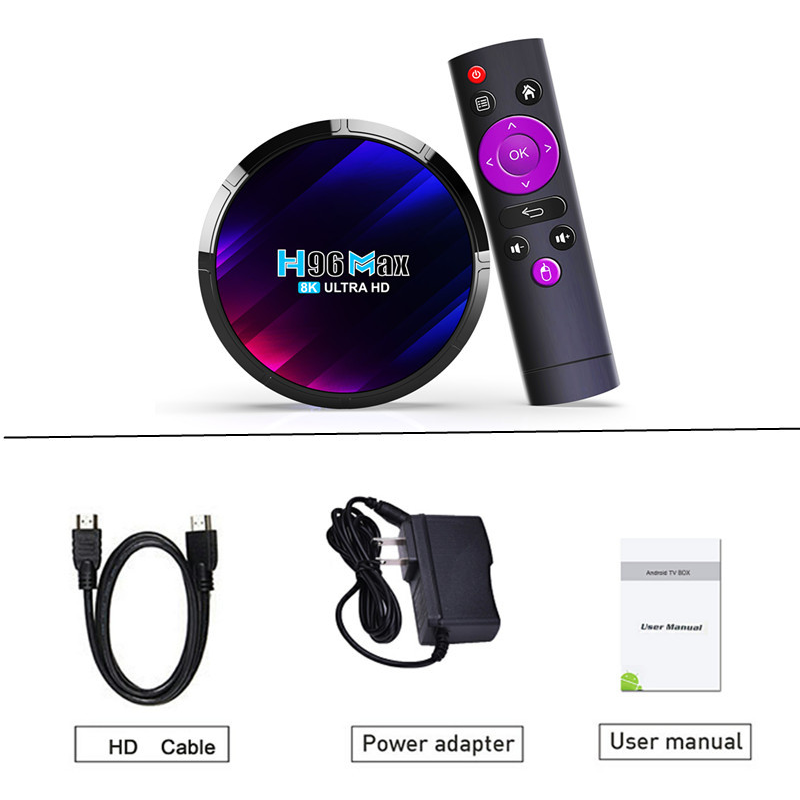 Factory Smart 8K Video Android 13.0 OS H96 Max RK3528 Set-top Box Dual Wifi Rockchip Quad Core Wifi 6 Speed TV Box