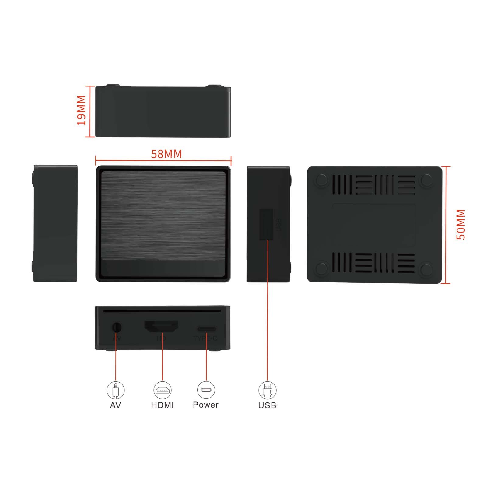 2024 Lemon TV Mini Android 12 TV Box Allwinner H618 4K 2.4G 5G Wifi 2GB 16GB BT5.4 Voice Global Media Player Set Top Receiver