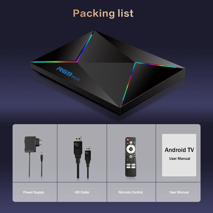 2024 R69 Plus 2GB 16GB 4GB 32GB Smart Android 14 TV Box Allwinner H728 8K 1000M set-top box 2.4G 5.8G WiFi 6 X96Q Pro + TV box