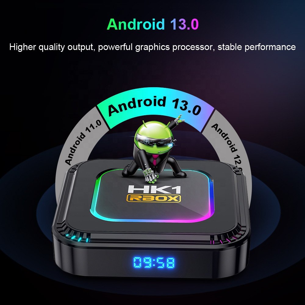 TV box HK1 K8 RK3528 8K 4GB 128GB WiFi BT 5.0 Media Player Smart Set Top Box Android 13 Tv Box