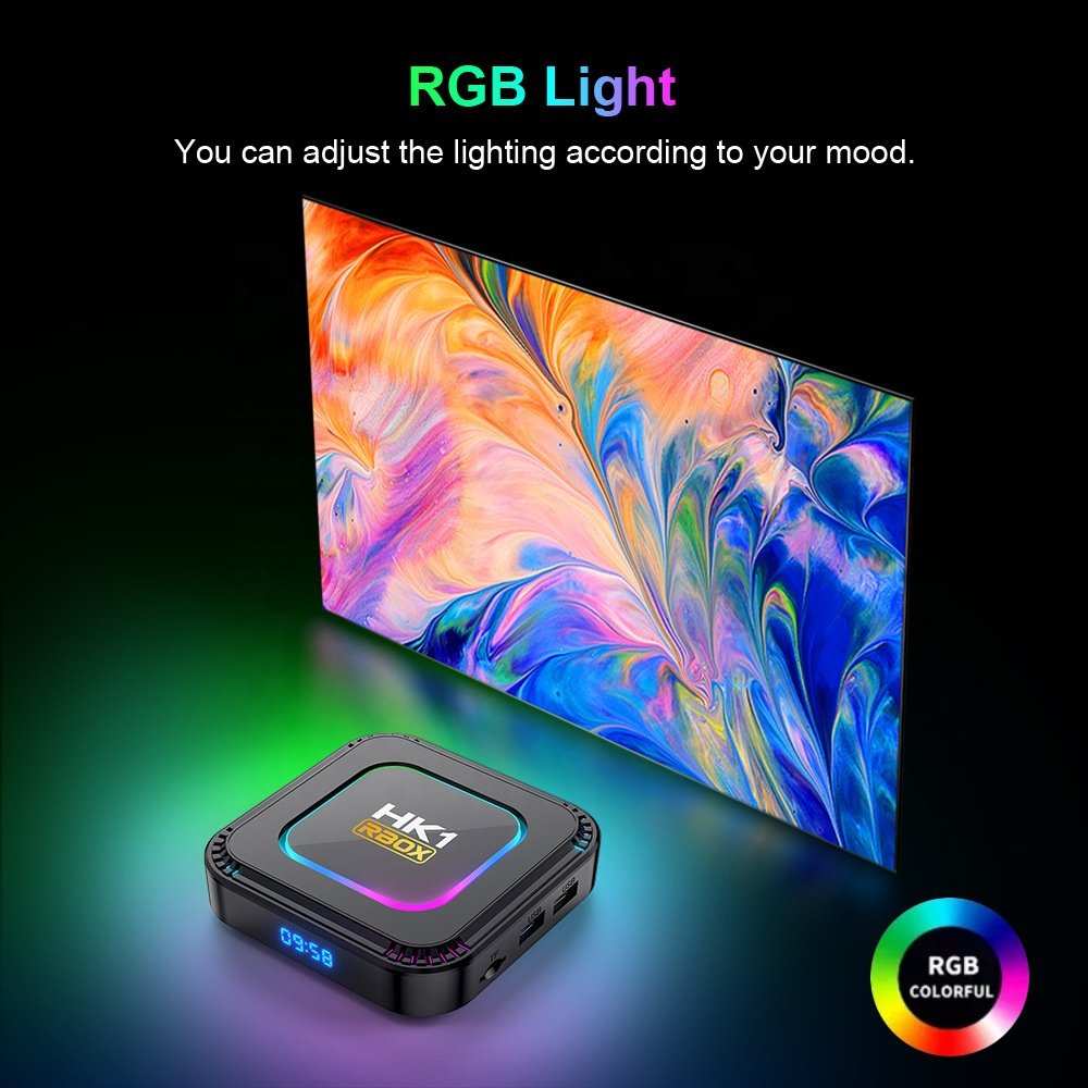 TV box HK1 K8 RK3528 8K 4GB 128GB WiFi BT 5.0 Media Player Smart Set Top Box Android 13 Tv Box