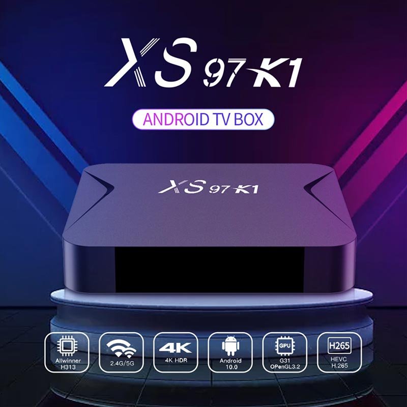 High Quality 4K Smart Android 10.0 Tv Box XS97 K1 Movie Media Player 2Gb Set Top Box Tv Digital Dual Wifi