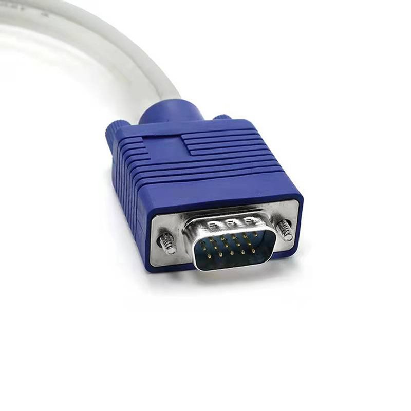 0.3M VGA Splitter Cable 15Pin 1 PC to 2 Monitor VGA Monitor Adapter Cable