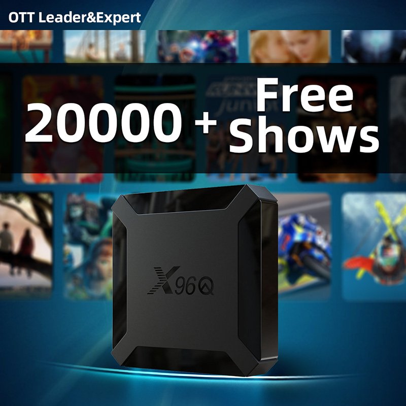 Factory Lowest Price X96Q OTT Allwinner H313 2GB 16GB Android 10 Streaming video Set-top Box Media player Wifi Smart IP Tv Box