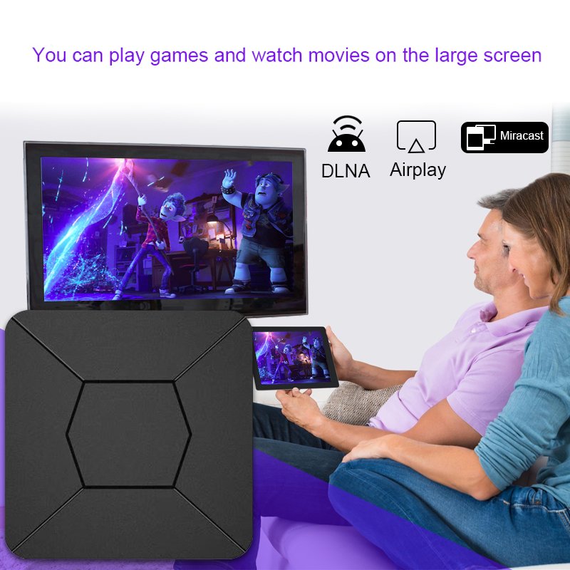 iATV Q5 android tv box 10.0 Allwinner H313 2GB DDR3 8GB BT Voice remote control 5ghz wifi BT 5.2 4K Streaming Set top Box OEM HD