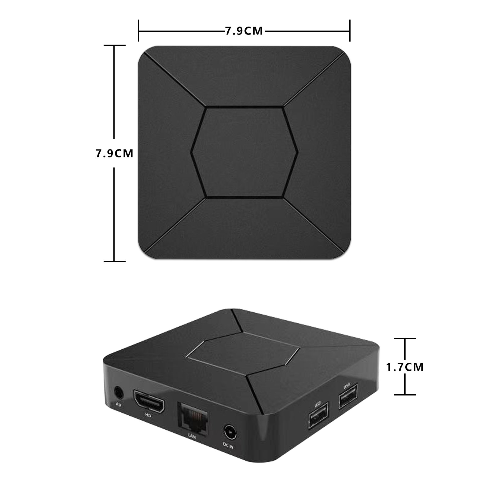 iATV Q5 android tv box 10.0 Allwinner H313 2GB DDR3 8GB BT Voice remote control 5ghz wifi BT 5.2 4K Streaming Set top Box OEM HD