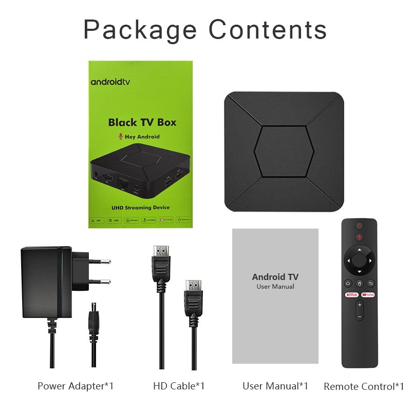 iATV Q5 android tv box 10.0 Allwinner H313 2GB DDR3 8GB BT Voice remote control 5ghz wifi BT 5.2 4K Streaming Set top Box OEM HD