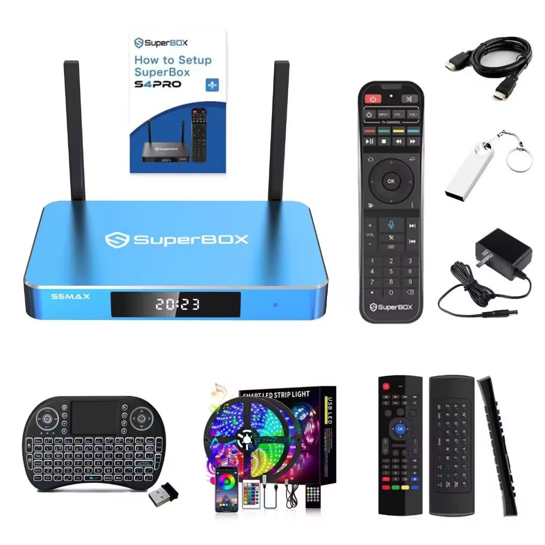 SuperBox S5 MAX Android 12.0 , Bluetooth Voice Command Smart TV Box 6k Ultra HD