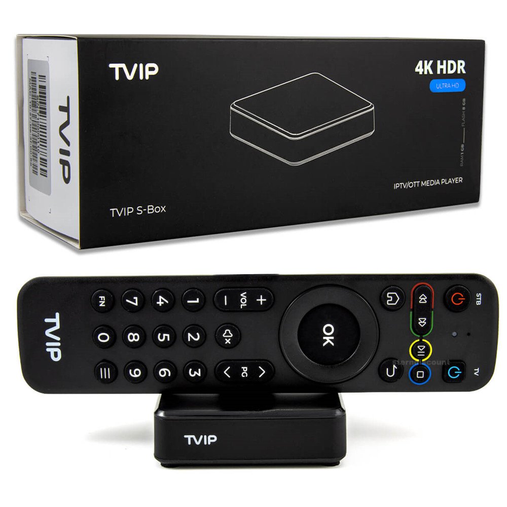 TVIP 710 S905W2 tv box 4K with Dual wifi s-box IP-TV 4K HEVC HD Android 11 Multimedia set top box