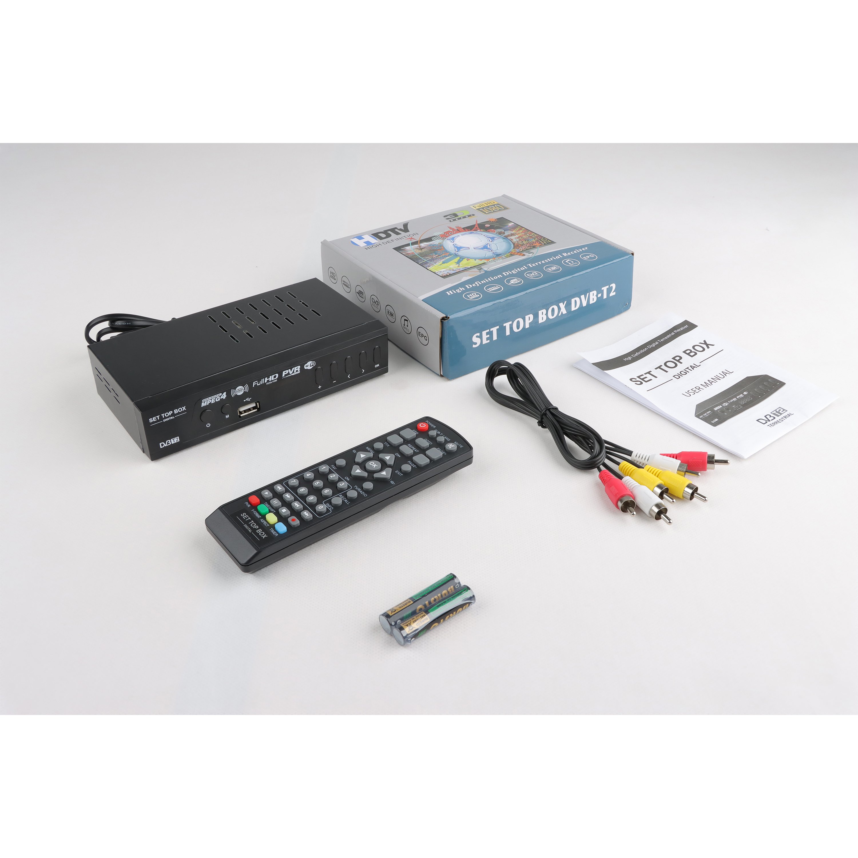 JUNUO Settop Box Free to Air Online Video Terrestrial Receiver DVB-T2 TV Decoder