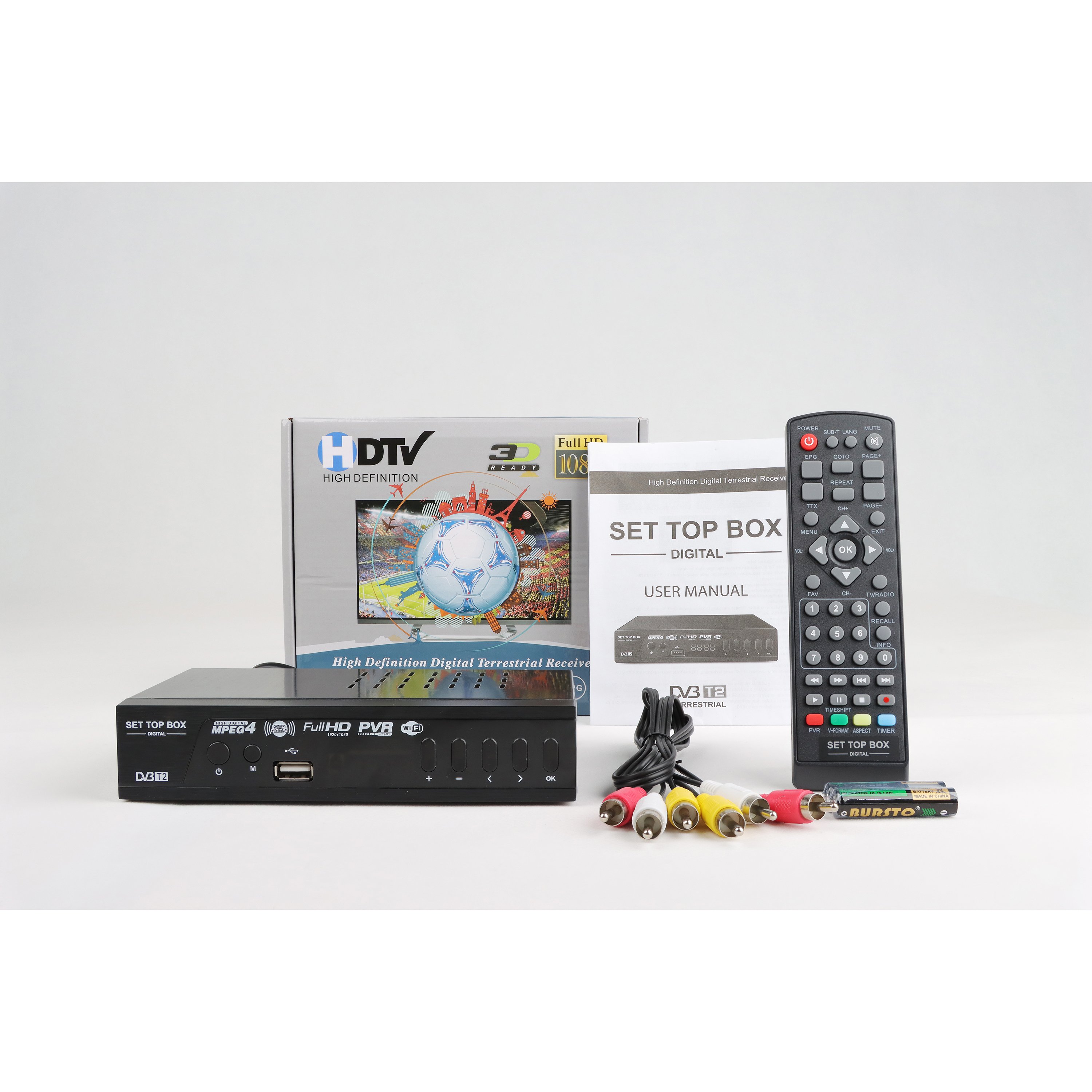 JUNUO Settop Box Free to Air Online Video Terrestrial Receiver DVB-T2 TV Decoder