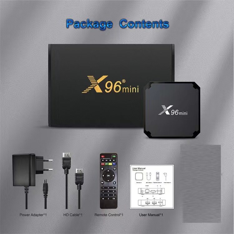 Set Top Box X96 mini Amlogic S905w2 2gb 16gb Dual Wifi Android 11 smart 4k x96 mini plus tv box 1000% original