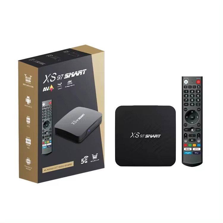 XS97 Smart tv S905Y4 4GB 32GB Android TV Box 2.4/5G Dual WIFI 4K Android 11 ATV Smart set top box IPTV OTA Update Media player
