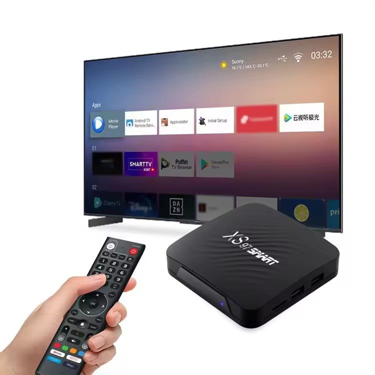 XS97 Smart tv S905Y4 4GB 32GB Android TV Box 2.4/5G Dual WIFI 4K Android 11 ATV Smart set top box IPTV OTA Update Media player