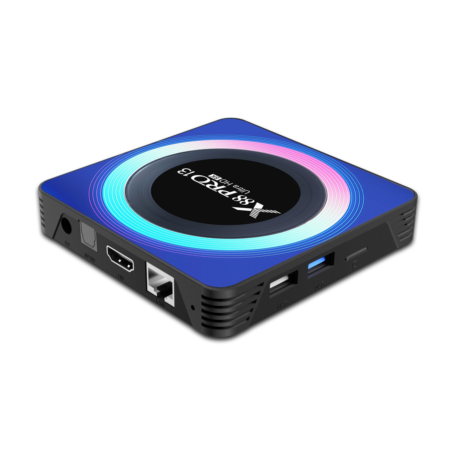 New arrival RK3528 quad core 64 bit X88 pro13 set-top box android 13.0 wifi6 bt5.0 ultra hd output smart tv box factory