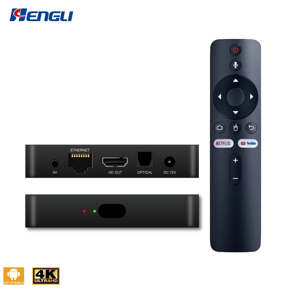 Hengli ATV smart atv box 32gb android 11 set top box ip tv with dual wifi Supports 4K video decoding tv box android