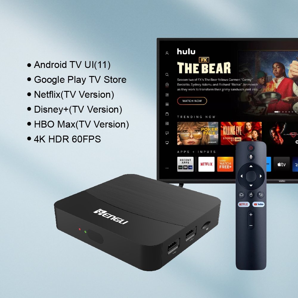 Hengli ATV smart atv box 32gb android 11 set top box ip tv with dual wifi Supports 4K video decoding tv box android