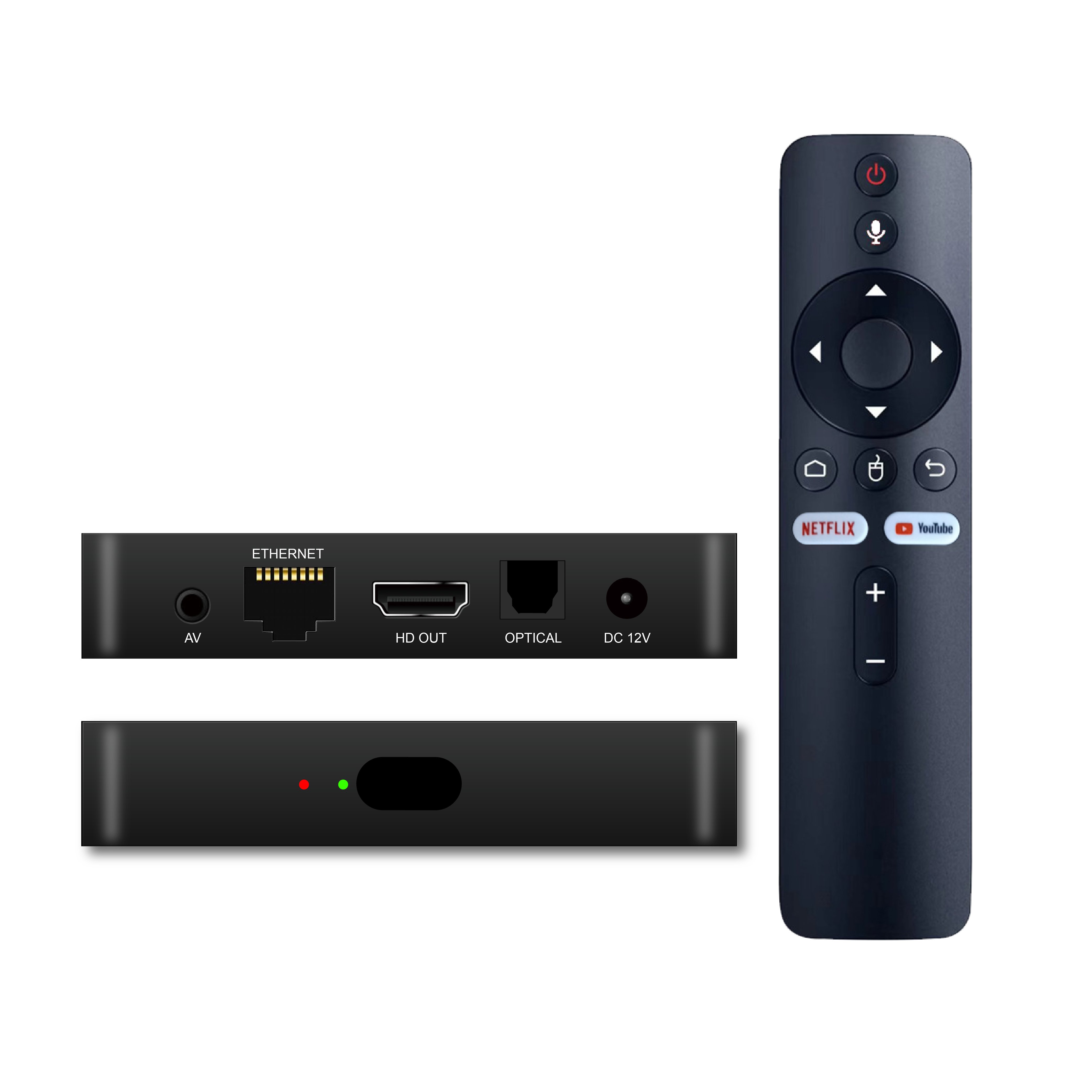Hengli New model Amlogic S905Y4 4k ultra hd 2gb 16gb 4gb 32gb android 11 OTT IPTV set-top box with voice control