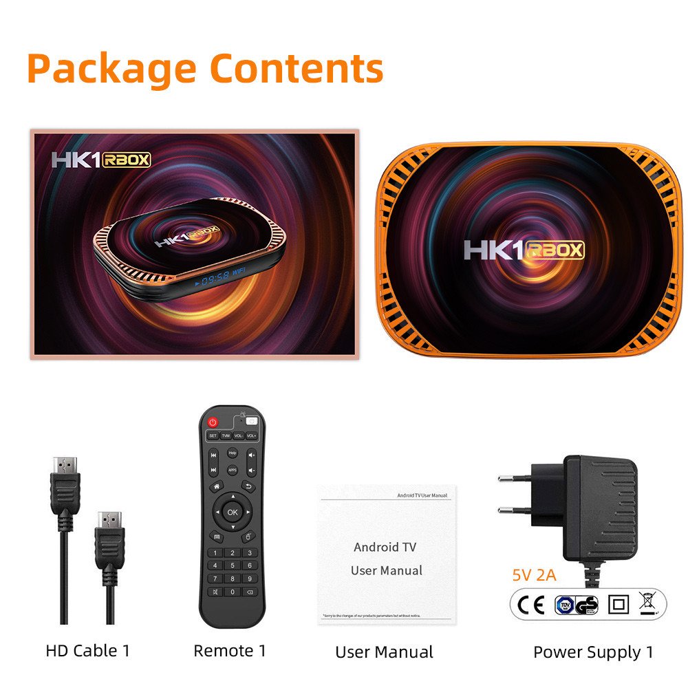 HK1 RBOX X4 Android 11 Amlogic S905X4 Smart TV BOX 8K 4G 32/ 64/128GB 3D Wifi 2.4G&5G Support IPTV Youtube Netlflix Set Top Box