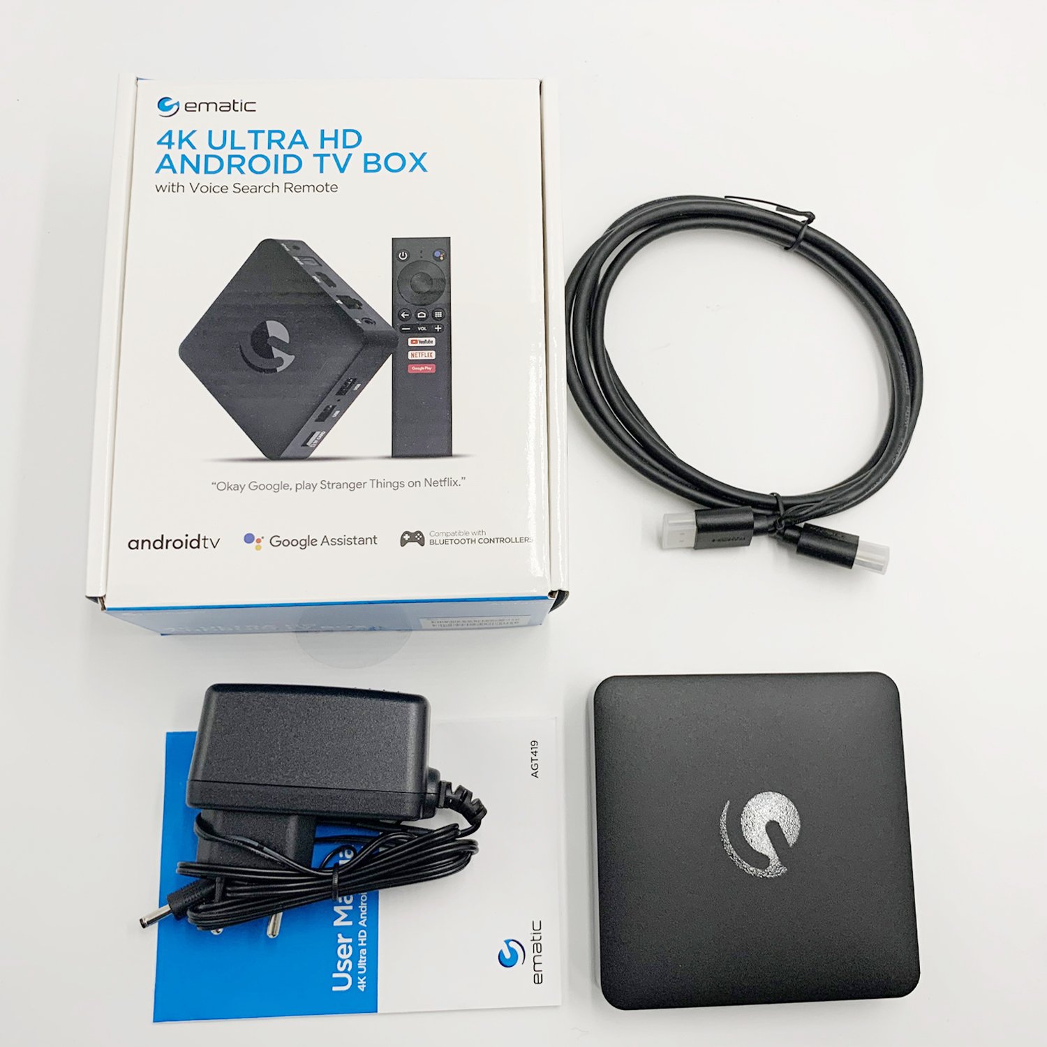 Xangshi Wholesale 4k UHD 2g+8g Android Tv Box Ematic En1015k Google Certificated Tv Box