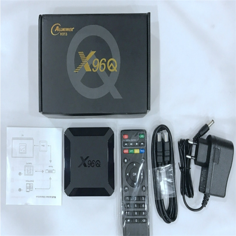 original X96Q Allwinner h313 android 10 4k set top box 2gb 16gb X96Q smart media player tv box