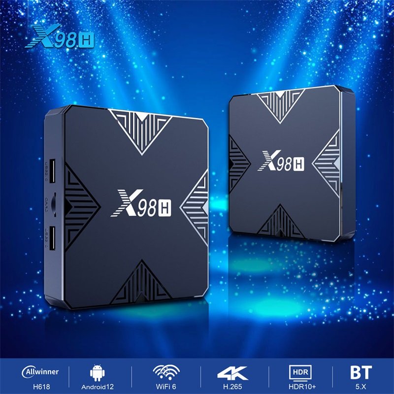 X98H H618 Android 12 2+16 4+32 4K Set-top Box Smart TV Cheap