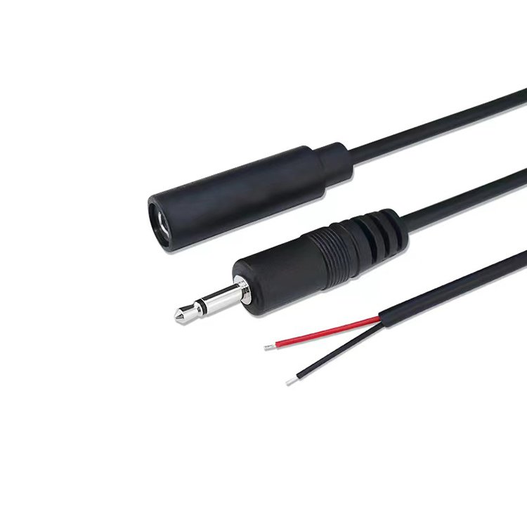 Aux Audio Black PVC 3.5mm 10m 22AWG TS Mono Male to Female Connector Plug Extend Cable 3.5mm Male to Male Aux Cable
