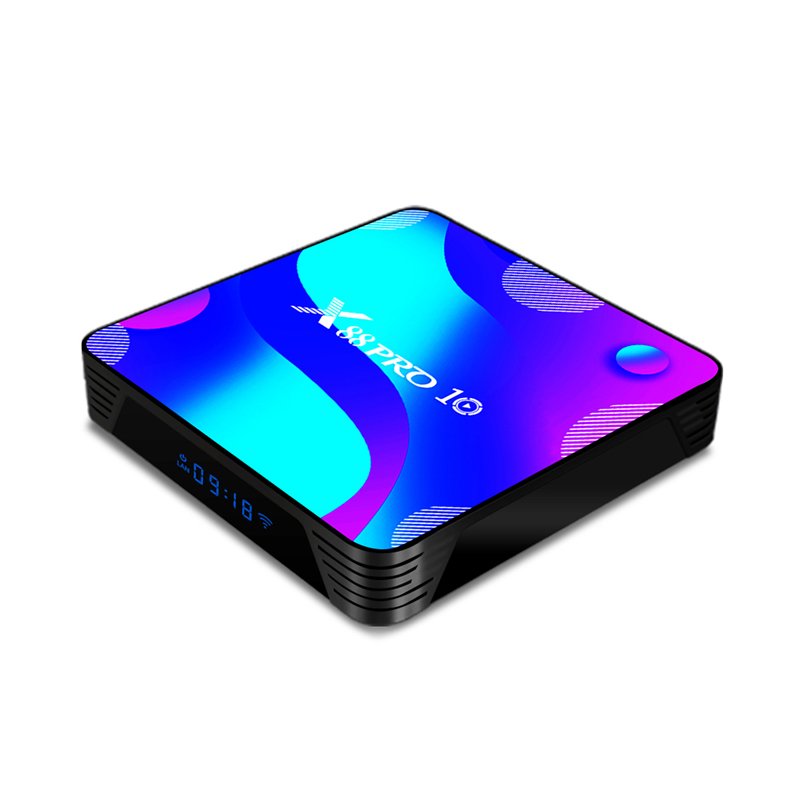 Android TV Box X88PRO10 Andoriod 10 Set Top Box 2.4G/5G Dual-band Wifi 802.11 a/b/g/n RK3318 Quad-Core 64 bit Corte-x-A53