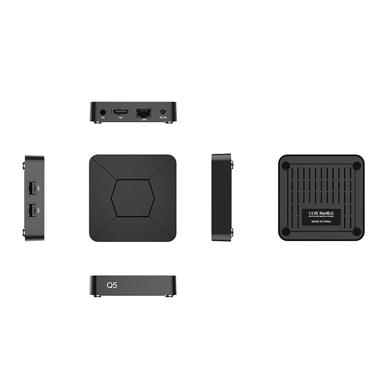 Hot selling Tv Box Android 10 2.4g 5g Wifi Allwinner H313 4k Set Top Box Q5 android streaming tv box